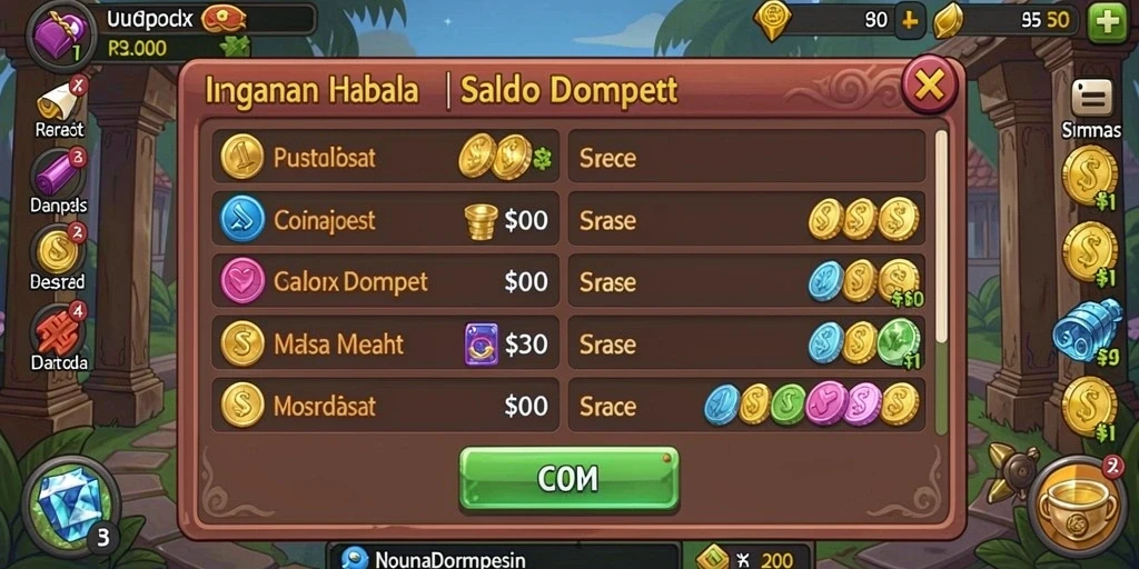 Pemandangan indah dalam game yang memikat.