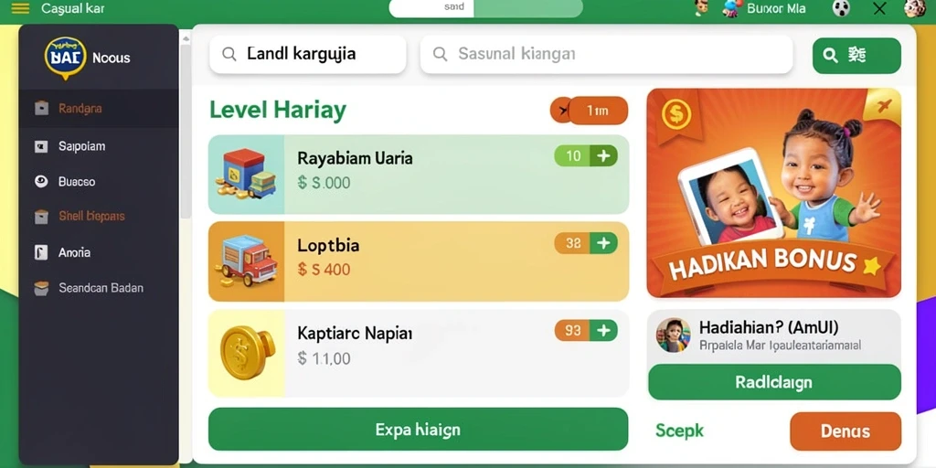 Kesempatan mendapatkan bonus menarik setiap hari.