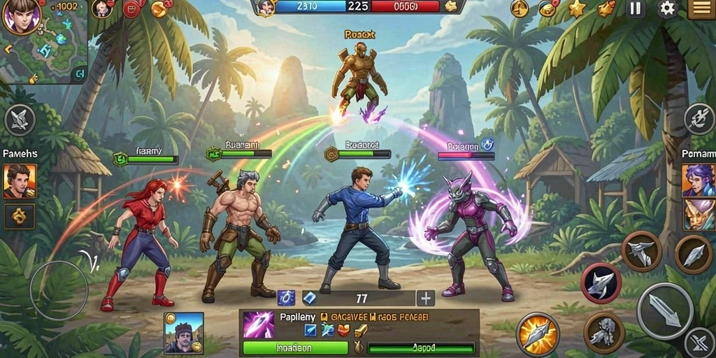 Tangkapan layar level yang menantang dan seru.